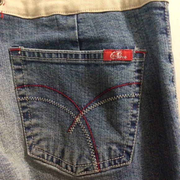 Blue One retro flare jeans with panel inserts - Picture 7 of 14